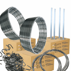 Kit 10m Concertina 45cm Simples Galvalume Padrão