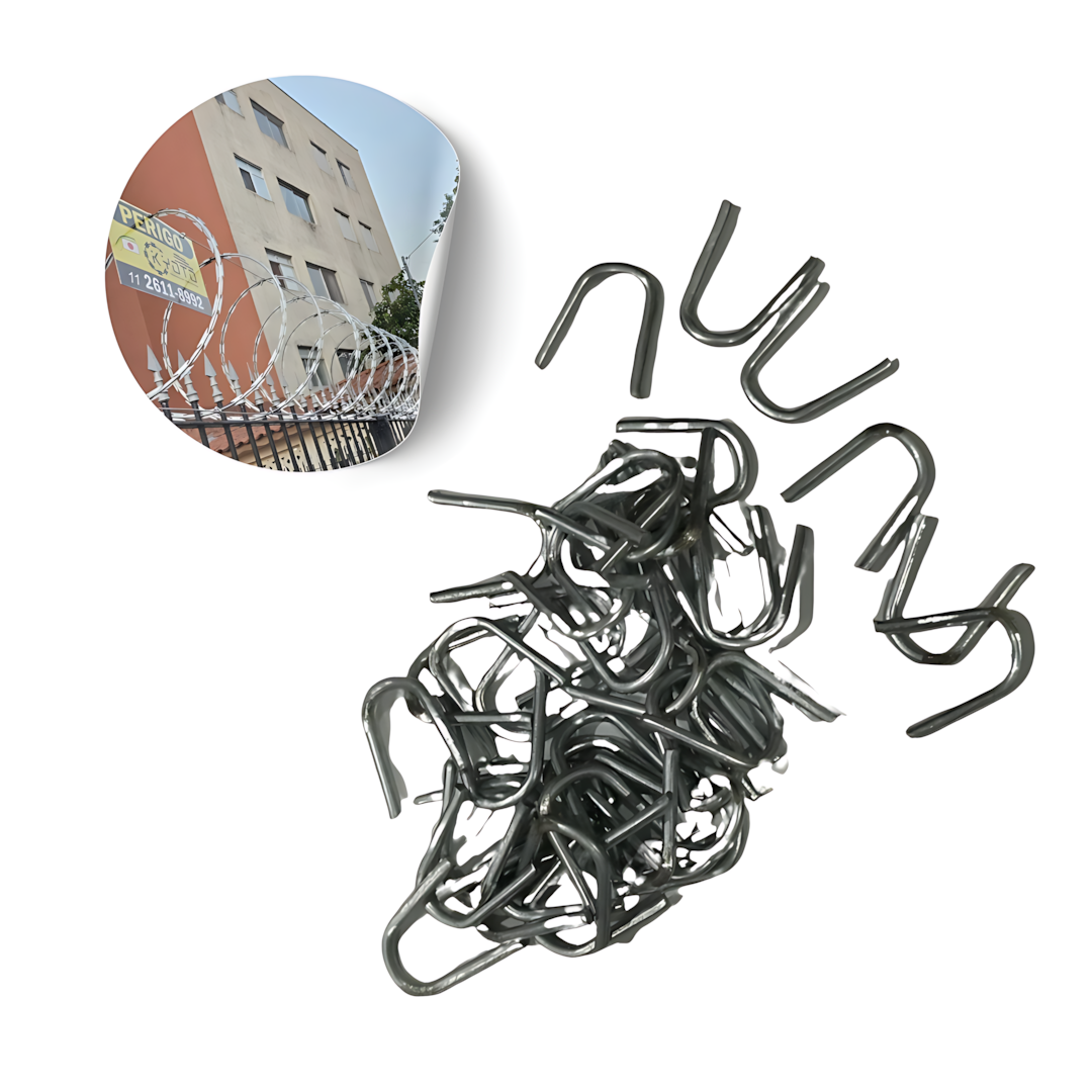Kit 5m Concertina 30cm Simples Galvanizado - Imagem 2