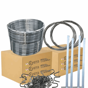 Kit 10m Concertina 45cm Simples Galvanizado
