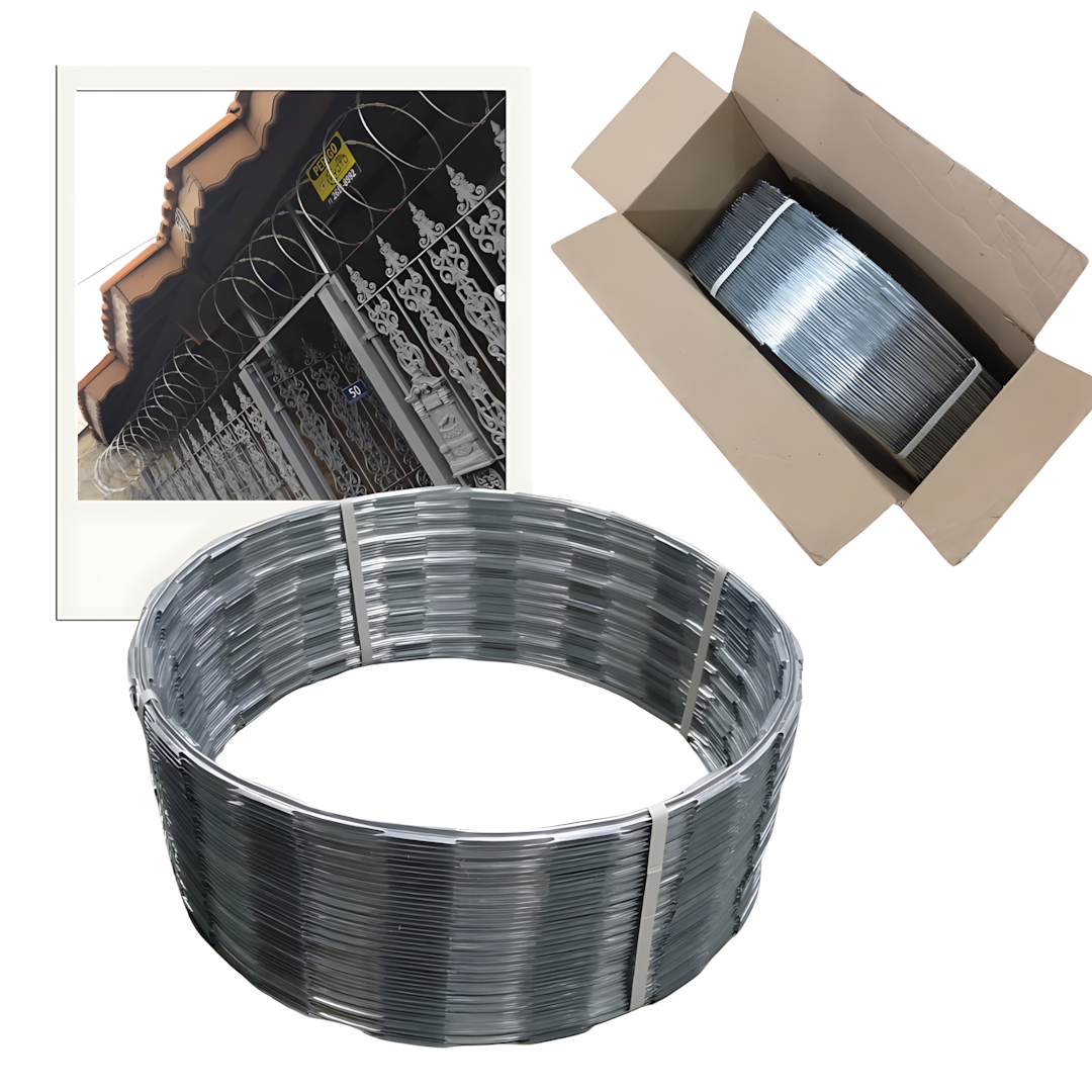 Kit 5m Concertina 30cm Simples Galvanizado - Imagem 5