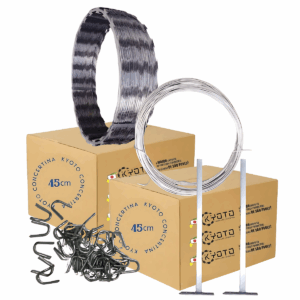 Kit 5m Concertina 45cm Simples Inox