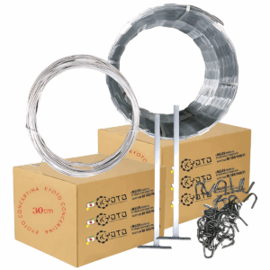Kit 5m Concertina 30cm Clipada Galvanizado