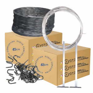 Kit 5m Concertina 45cm Clipada Galvanizado